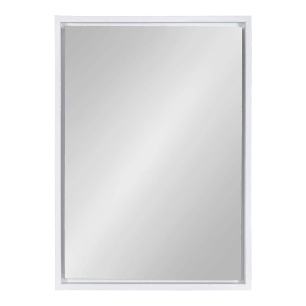 27.7" x 22.9" Silver and Gold Full Length Rectangular Mirror