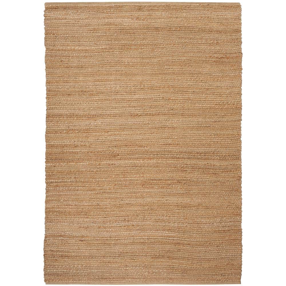 Natural Jute Handwoven Reversible 5' x 7' Area Rug