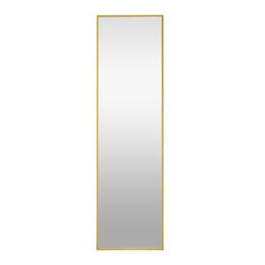 15.7 in. W x 59 in. H Rectangular Aluminium Framed Wall Bathroom Vanity Mirror in Gold