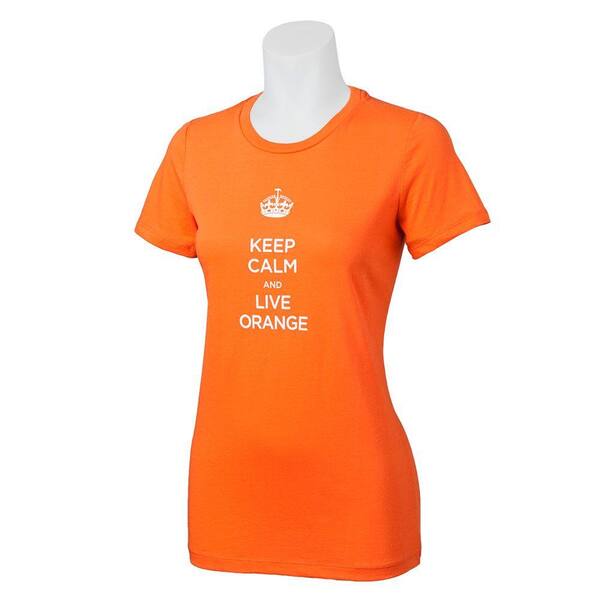 The Home Depot Ladies' Orange XL Keep Calm Cotton T-Shirt