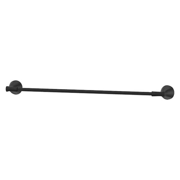 Willa 24 in. Wall Mounted Towel Bar in Matte Black