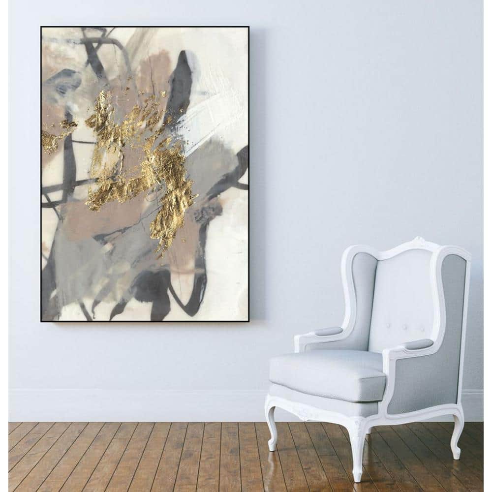 30 in. x 40 in. Golden Blush II by Jennifer Goldberger Framed Wall Art