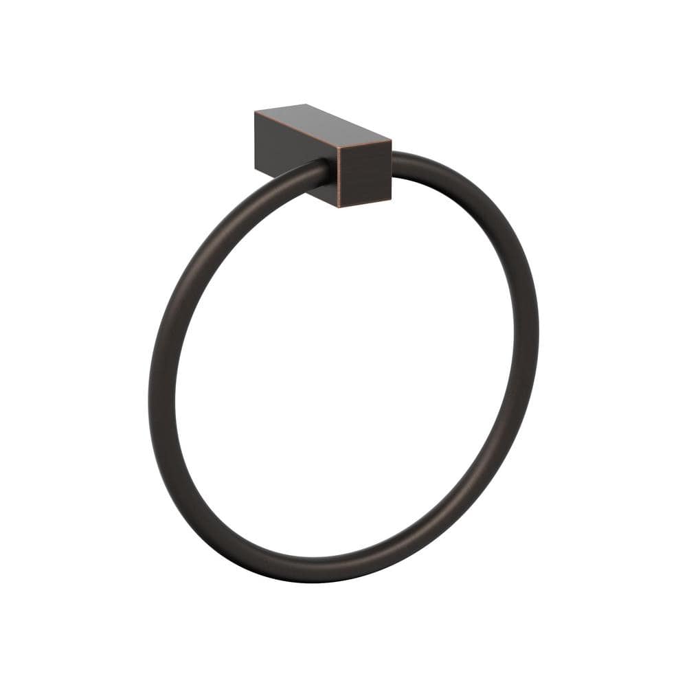 Amerock Monument 6-1/2 in. (165 mm) L Towel Ring in Oil Rubbed Bronze