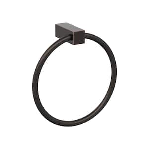 Monument 6-1/2 in. (165 mm) L Towel Ring in Oil Rubbed Bronze