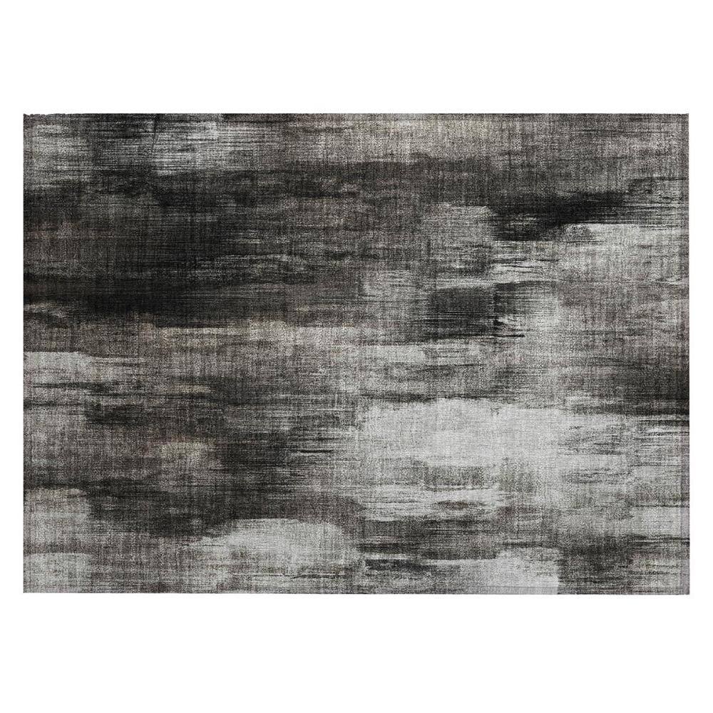 Gray and Black 2 ft. x 3 ft. Woven Abstract Rectangle Indoor/Outdoor Area Rug price history on PriceWatchPro