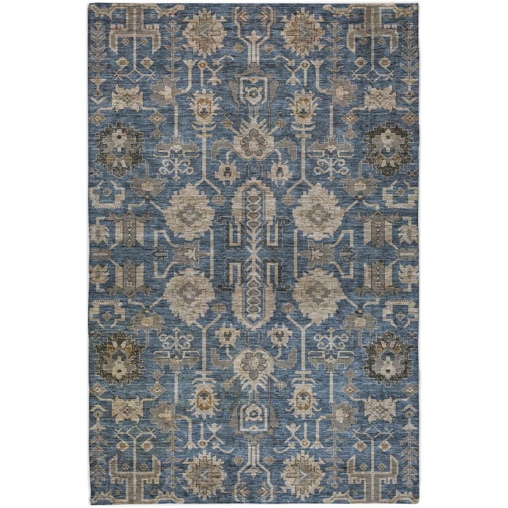 Dream Shag Premium Machine Washable Abstract ADS697 Navy 8 ft. x 10 ft. Area Rug price history on PriceWatchPro