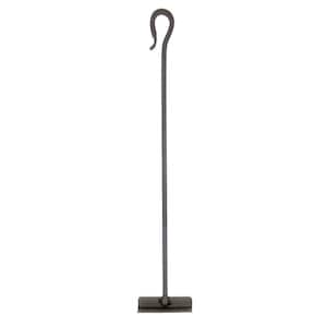 Shepherd's Hook 28 in. Tall Fireplace Ash Hoe Tool, Graphite