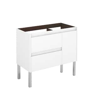 Ambra 35.1 in. W x 17.6 in. D x 32.4 in. H Bath Vanity Cabinet Only in Glossy White