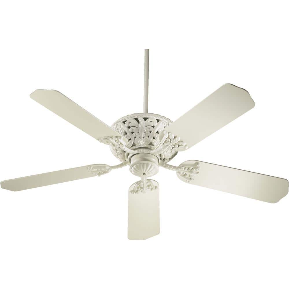 Quorum INTERNATIONAL Windsor 52 in. Indoor Antique White Ceiling Fan ...