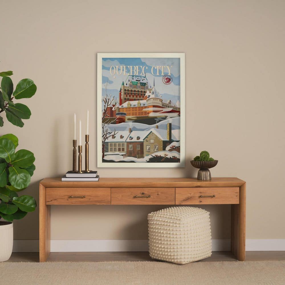Quebec City Go Series Brown Framed Wall Art 43 in. x 33.0 in. price history on PriceWatchPro
