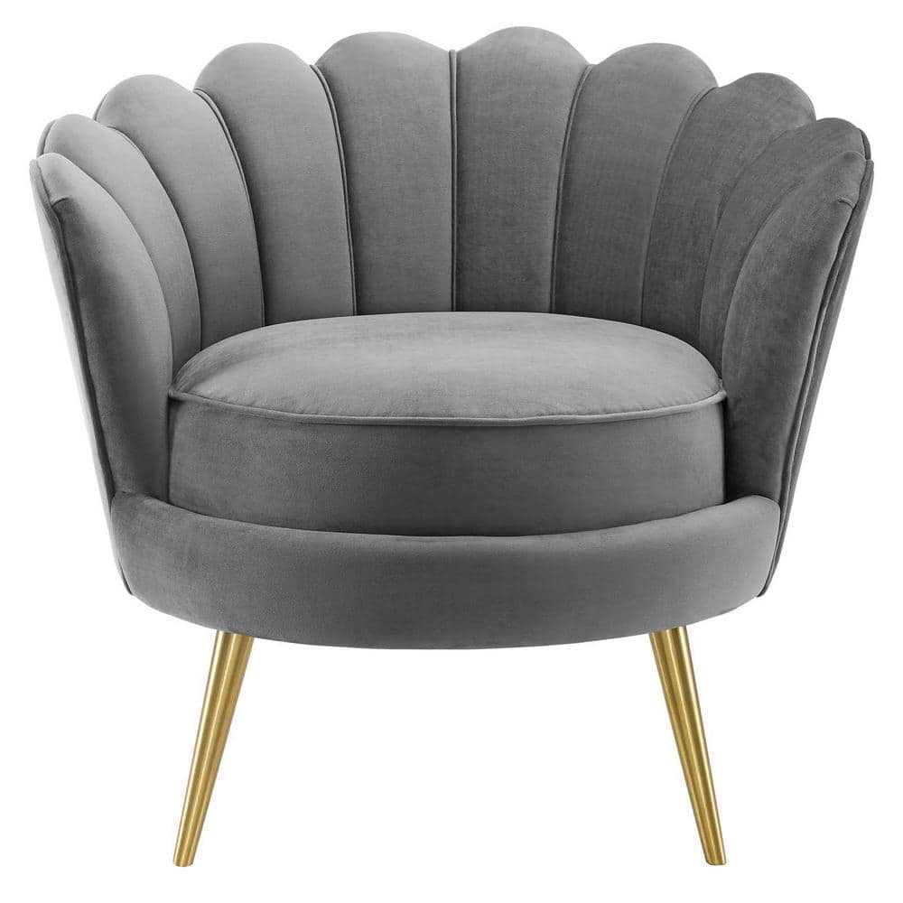scallop grey chair