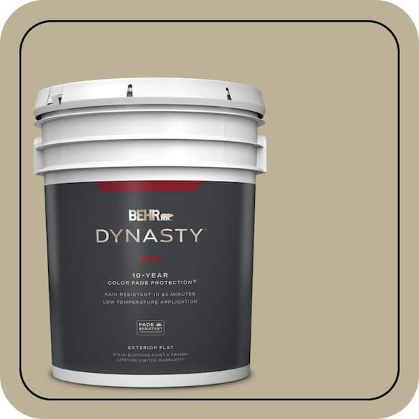 BEHR DYNASTY 5 gal. #770D-4 Clay Pebble Flat Exterior Stain-Blocking Paint & Primer