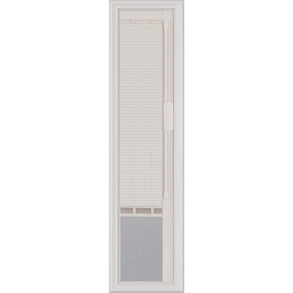 ODL Blink Enclosed Blinds with Door Glass 8 in. x 36 in. x 1 in. with White Frame Replacement Glass 1/2 Sidelite -  320640