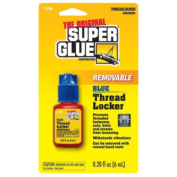 Super Glue 6 ml Blue Removable Thread Locker (12-Pack)