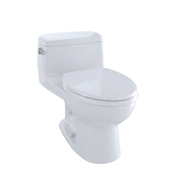 TOTO Eco Supreme 1-Piece 1.28 GPF Single Flush Elongated Toilet in Cotton White, Seat Included