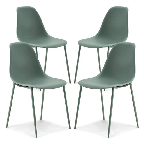 Poly and Bark Isla Chair in Pistachio Green (Set of 4)
