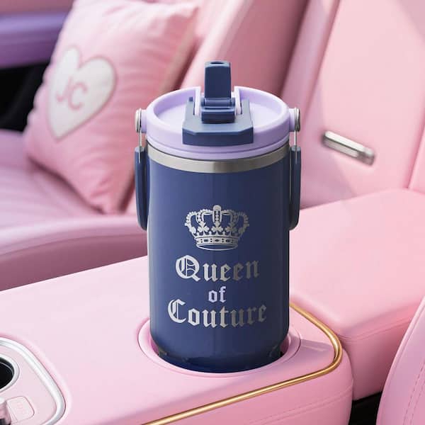 JUICY COUTURE Flip Fusion 40 oz. Navy Blue Stainless Steel Screw