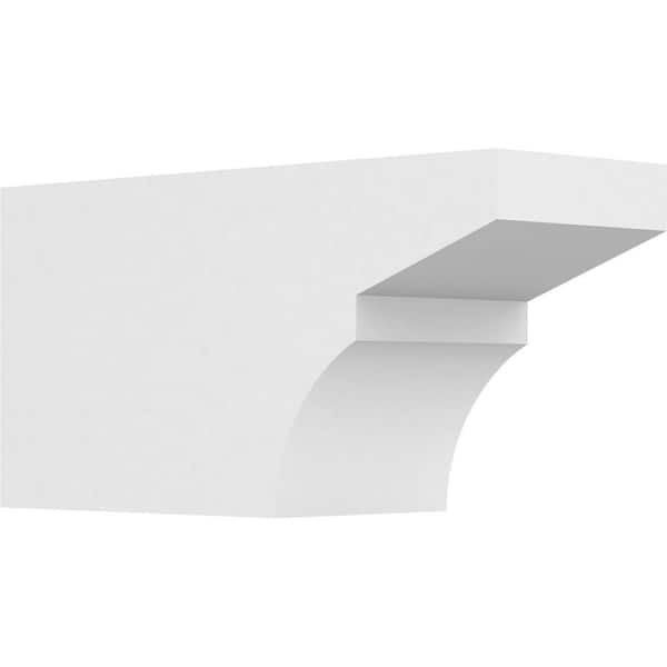 Ekena Millwork 6 in. W x 8 in. H x 16 in. L Standard Monterey Architectural Grade PVC Rafter Tail