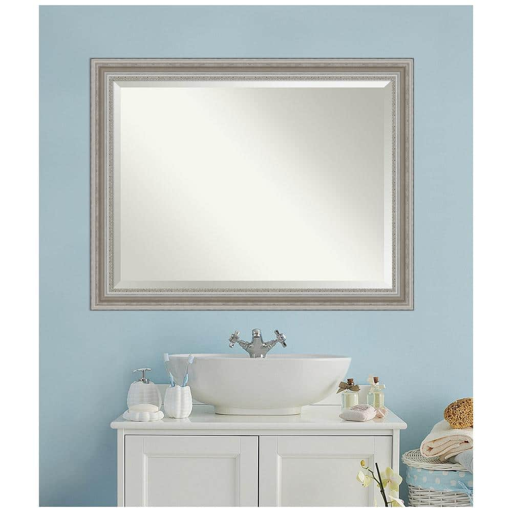 Altwater Antiqued Mirror and Silver Leaf Bathroom Accessories