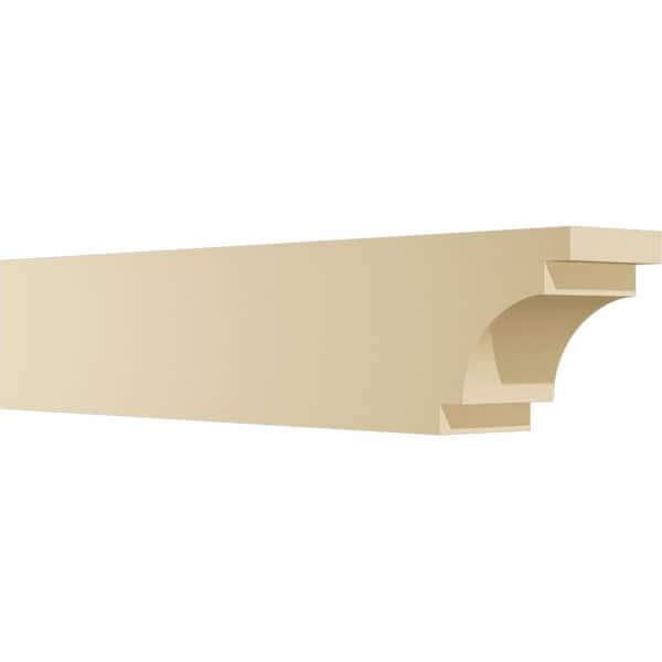 Ekena Millwork Standard Mediterranean 4 in. W x 6 in. H x 30 in. D Signature Urethane Rafter Tail Outlooker