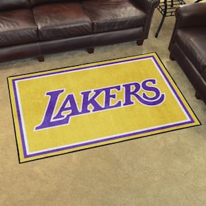 FANMATS Los Angeles Lakers 2 ft. x 4 ft. NBA Court Runner Rug 9491 - The  Home Depot