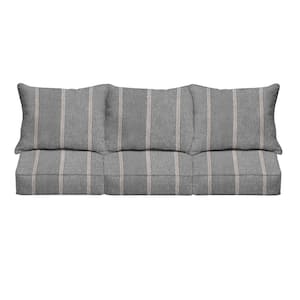 27 x 23 x 5 (6-Piece) Deep Seating Outdoor Couch Cushion in Sunbrella Lengthen Stone