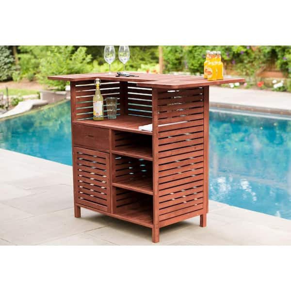 patio bar table with storage