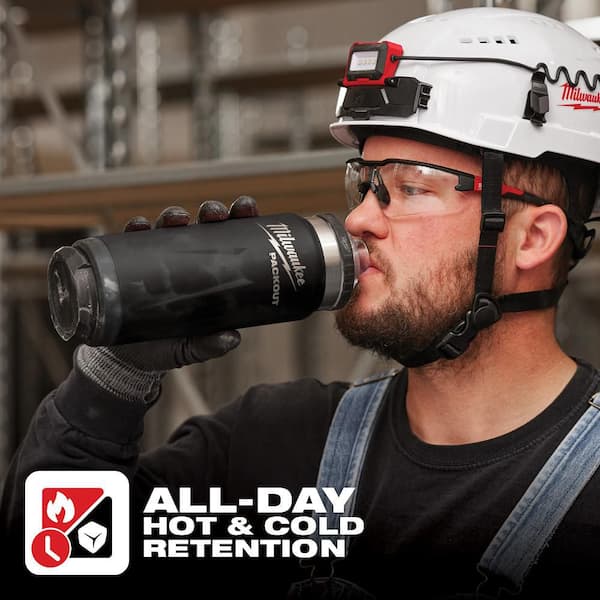 PACKOUT Black 24 oz. Insulated Bottle W/Chug Lid