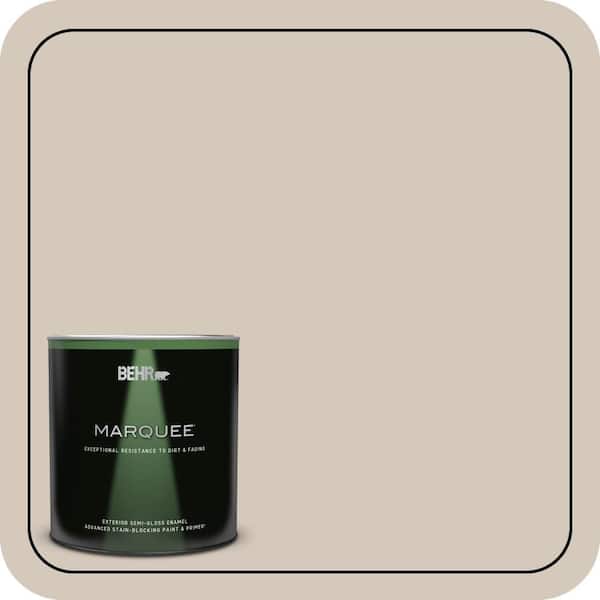 BEHR MARQUEE 1 qt. #BNC-02 Understated Semi-Gloss Enamel Exterior Paint & Primer