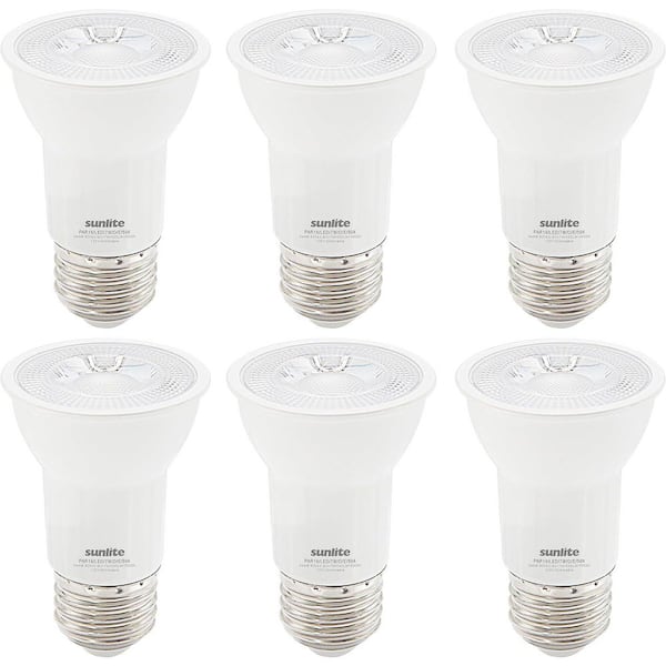 50-Watt Equivalent PAR16 Dimmable, E26 Base, ETL Long Neck Recessed Spotlight LED Light Bulb in Daylight 5000K (6-Pack)
