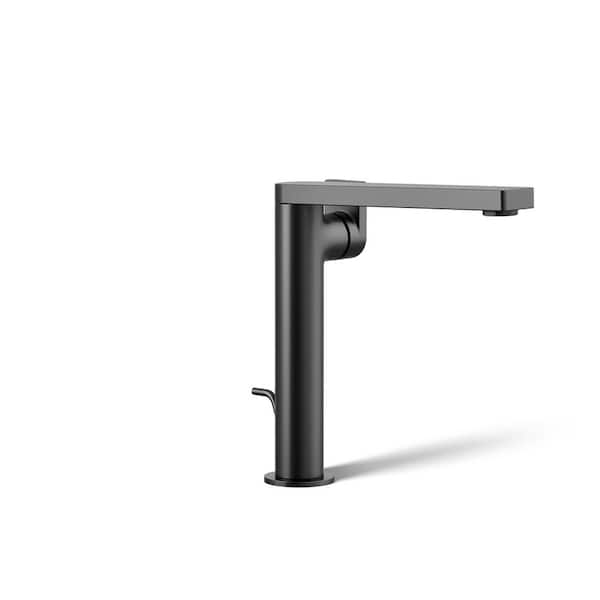 KOHLER Single Handle Single Hole Bathroom Faucet in Matte Black