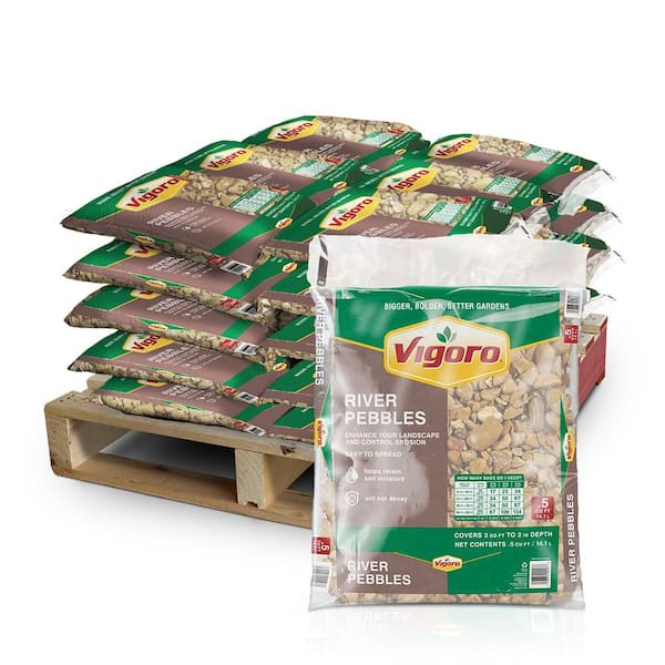 0.5 cu. ft. River Pebbles (64-Bags/32 cu. ft. /Pallet)
