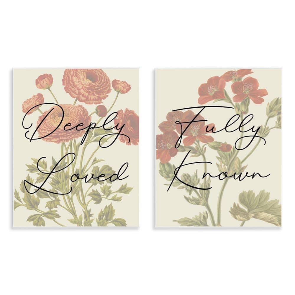 Loved and Known Florals by Daphne Polselli 2 Pieces Unframed Nature Graphic Art Print 14 in. x 11 in. price history on PriceWatchPro