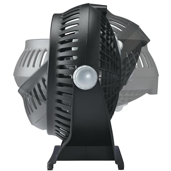 Lasko Breeze Machine 10 in. 2 Speed Black Desk Fan with 360 Degree