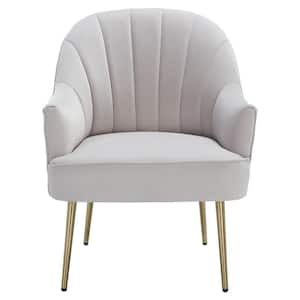Areli Light Gray Upholstered Accent Chairs