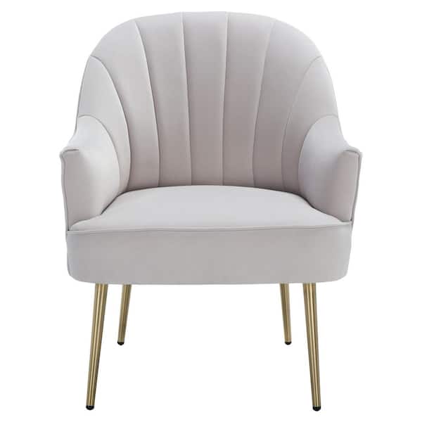 SAFAVIEH Areli Light Gray Upholstered Accent Chairs