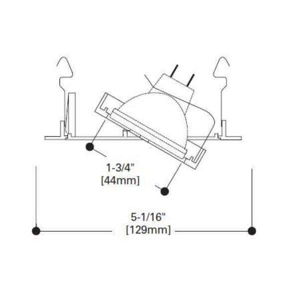 White Aluminum 4-Inch Adjustable Recessed Trim Light