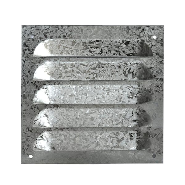 Master Flow 6 in. x 6 in. Galvanized 26 Gauge Louver