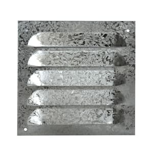 6 in. x 6 in. Galvanized 26 Gauge Louver with Screen