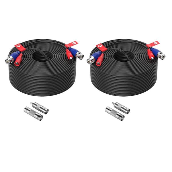 150 ft. 4K Security Camera Extension Cables BNC Cord Video Power Cable(2 pack of 150ft)