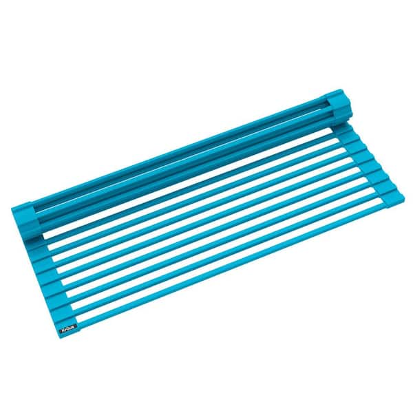 KRAUS Multipurpose Aqua Over-Sink Roll-Up Dish Drying Mat