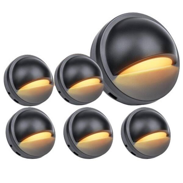 Etokfoks Black Integrated LED 12V AC/DC 4x4 Hardwired Deck Post Cap