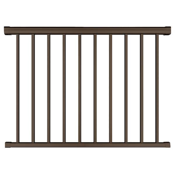 Pegatha Plus 4 ft. x 36 in. Brown Fine Textured Aluminum Level Rail Kit