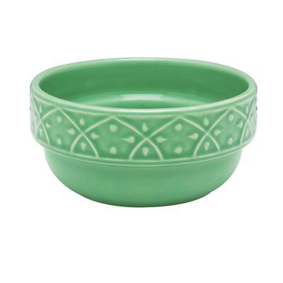 Mendi 16.91 oz. Green Earthenware Soup Bowls (Set of 6)