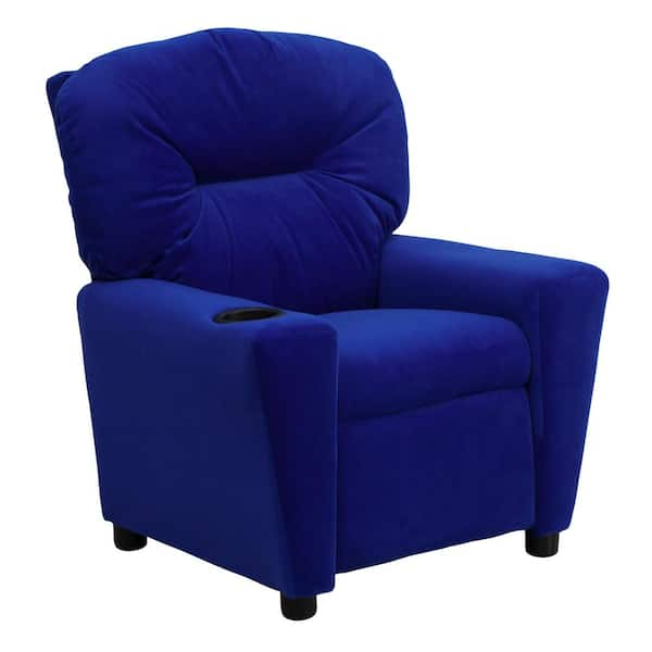 Royal blue online recliner chair