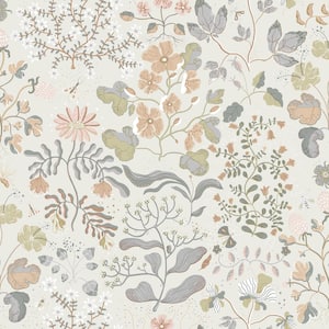 Groh Neutral Floral Non-Pasted Non-Woven Paper Wallpaper