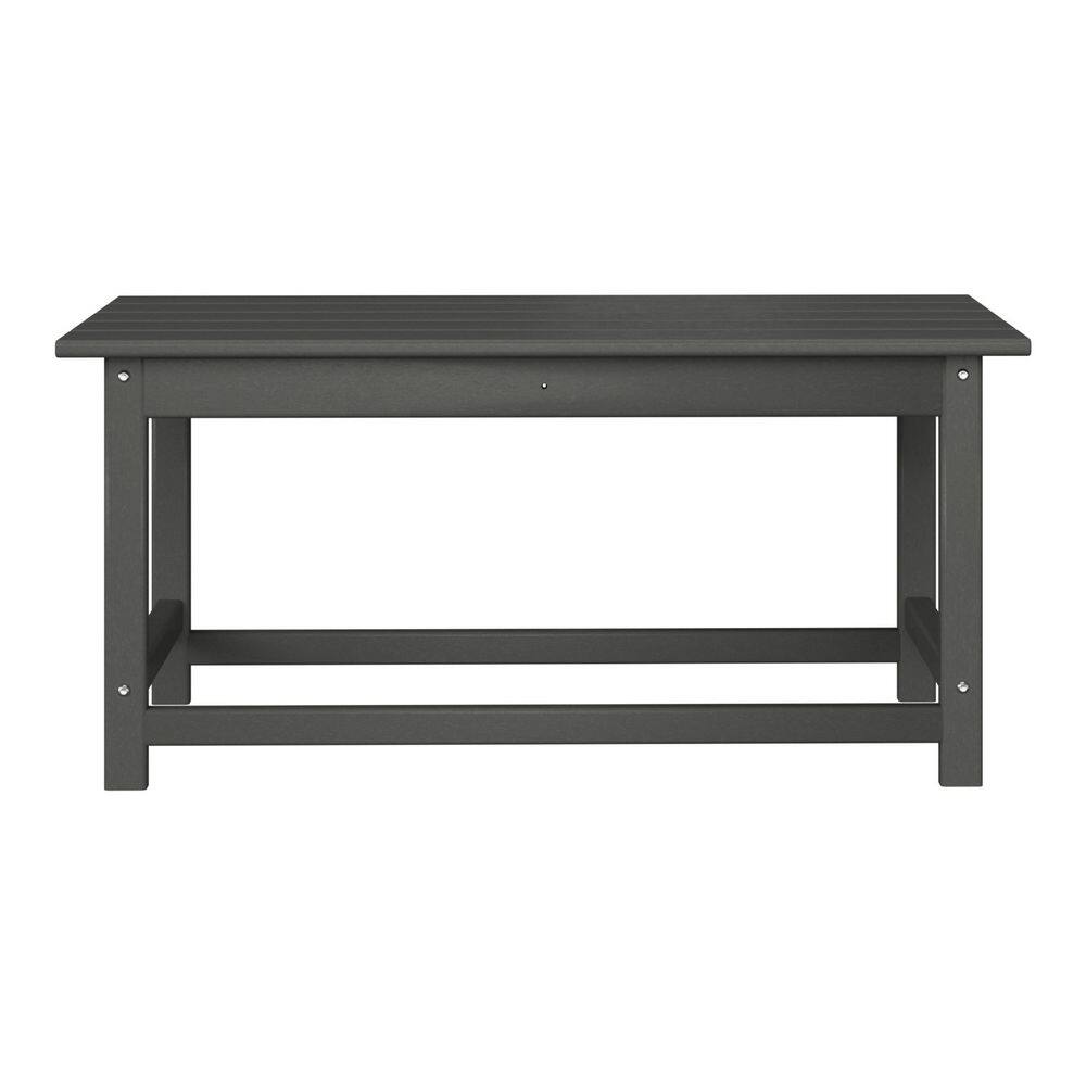 Gray HDPE Plastic Adirondack Outdoor Coffee Table