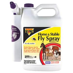 Revenge Horse and Stable Fly Spray, 128 oz. Ready-to-Use with Power Sprayer, Long Lasting Flea and Tick Control