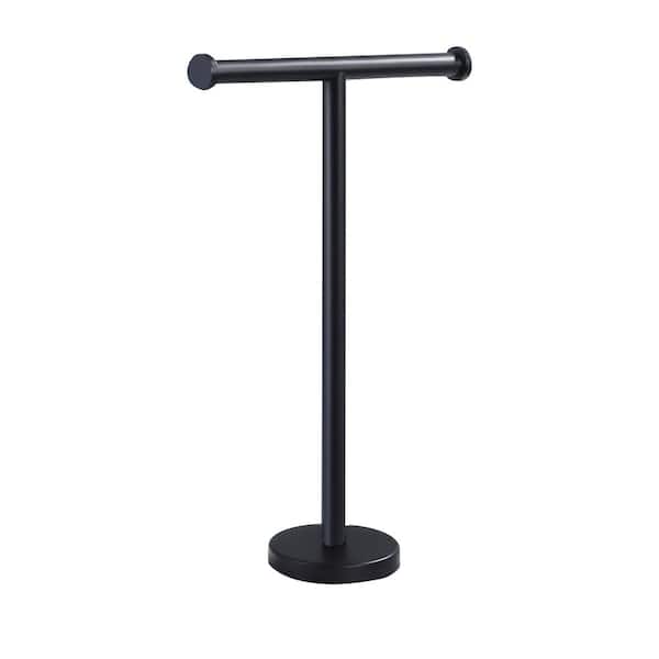 Unbranded 10.5 Hand Towel Stand Towel Holder Freestanding in Matte Black Finish