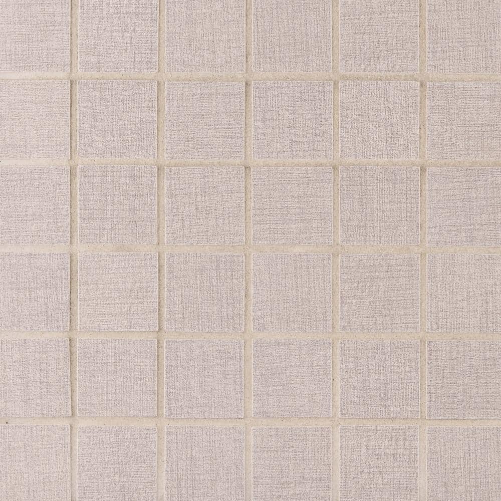 Fiandra Gris 2 in. Square 12 in. x 12 in. x 0.38 in. Matte Porcelain Mesh-Mounted Mosaic Tile (11.63 sq. ft./Case) price history on PriceWatchPro